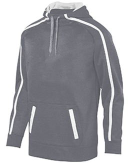 Augusta Sportswear Stoked Tonal Heather Hoodie M Black/White Sports Apparel
