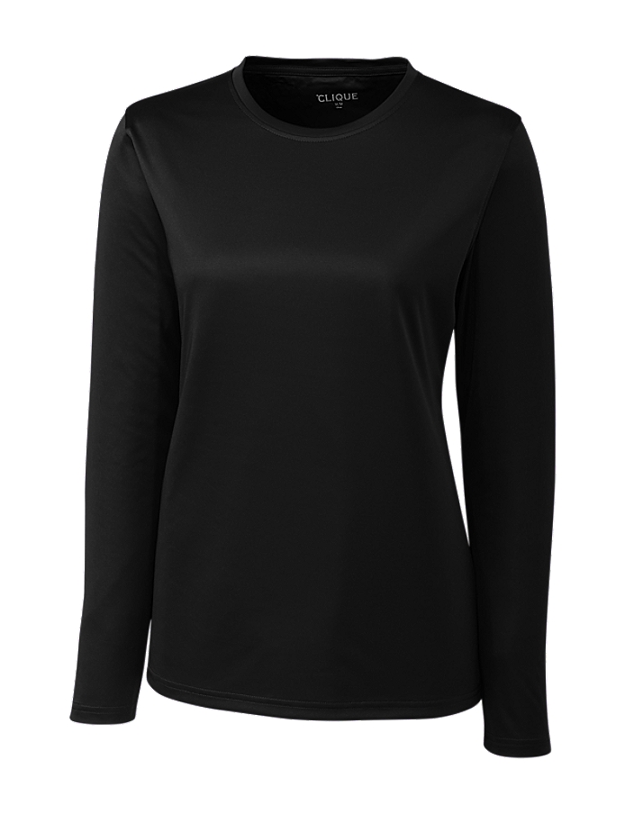 CUTTER & BUCK LQK00067 - Clique Ladies' L/S Spin Lady Jersey Tee