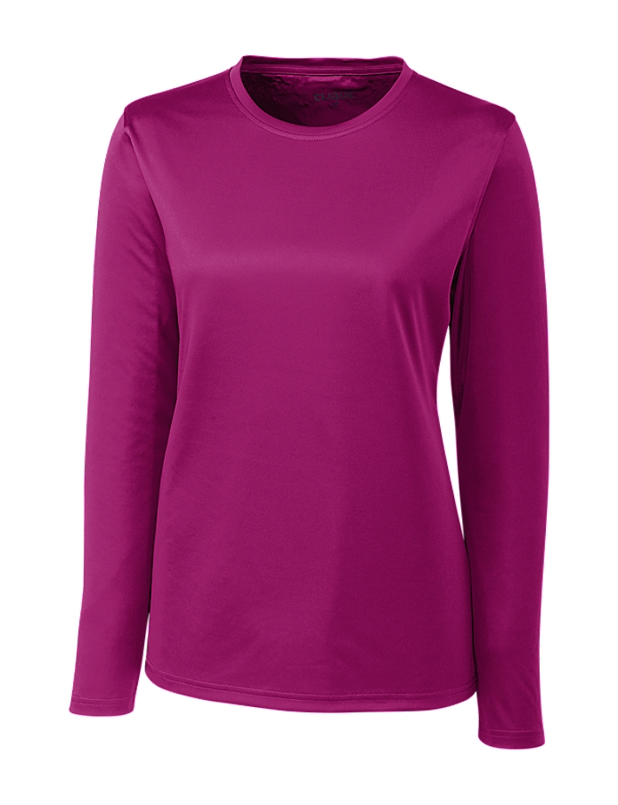CUTTER & BUCK LQK00067 - Clique Ladies' L/S Spin Lady Jersey Tee $6.74 - T- Shirts