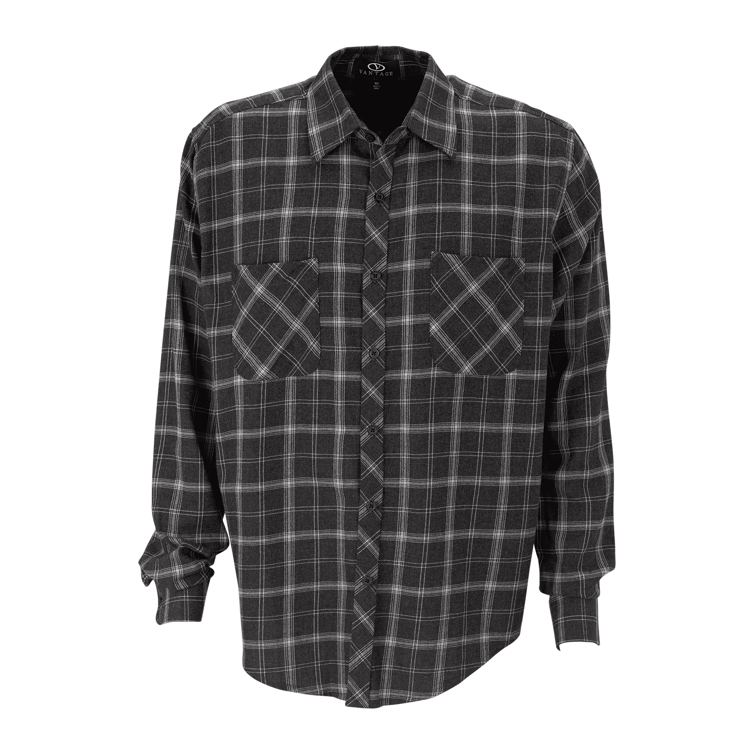 click to view Charcoal With Light Grey Check