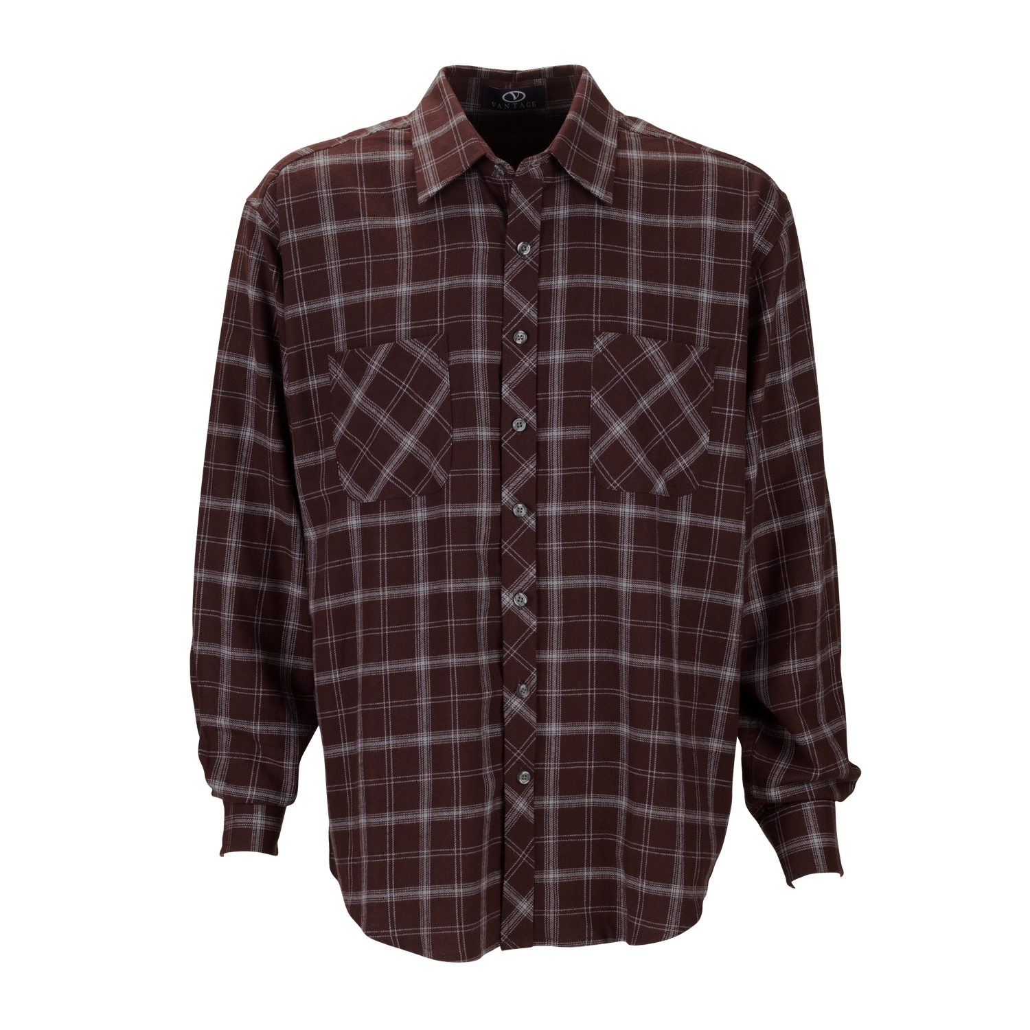 click to view Deep Maroon With Light Grey Check