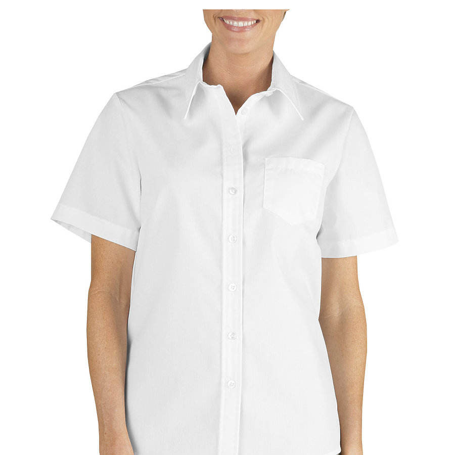 Dickies FS136 - Drop Ship Women's Short Sleeve Stretch Poplin Shirt
