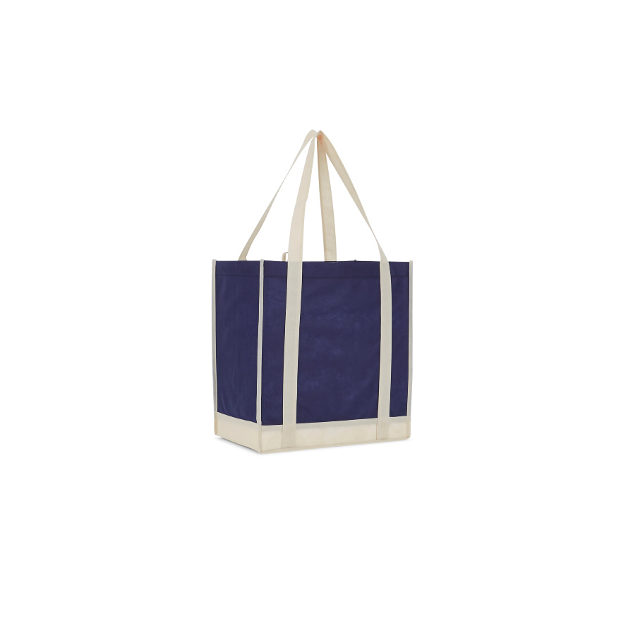 LEEDS 2150-07 - Two-Tone Non-Woven Little Grocery Tote