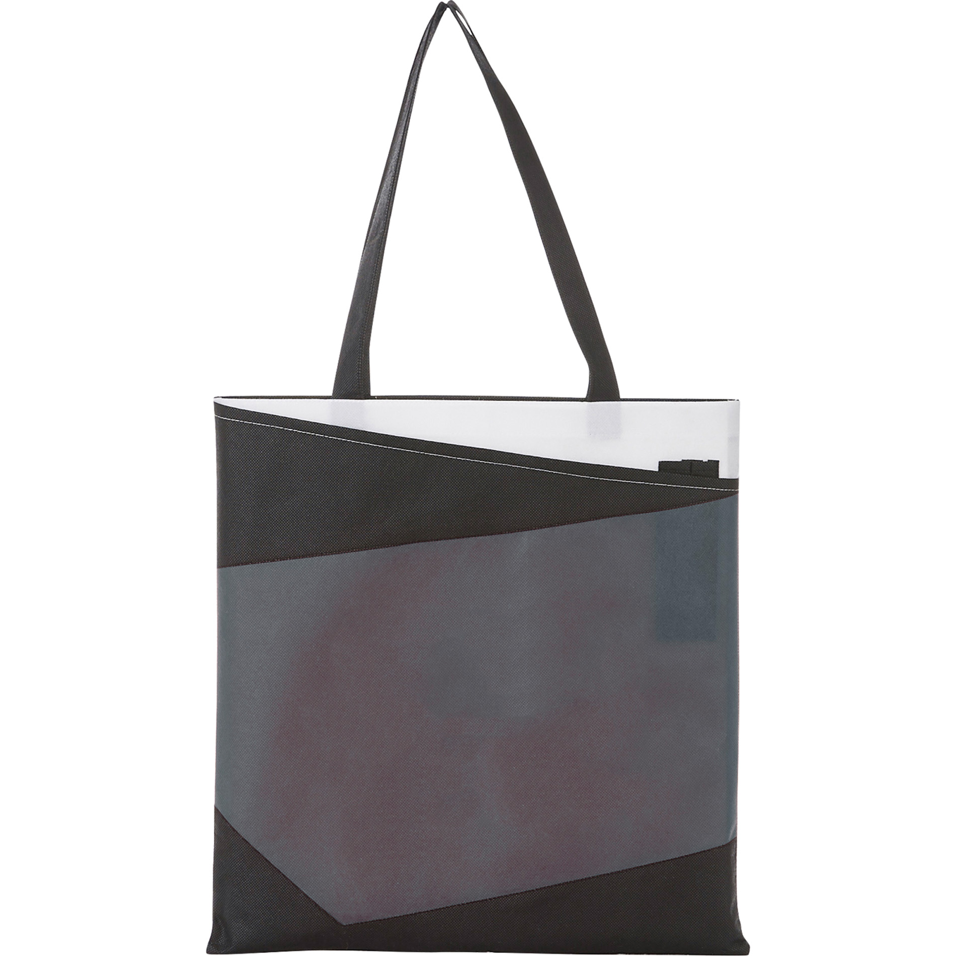 LEEDS 2150-19 - Color Angle Non-Woven Convention Tote