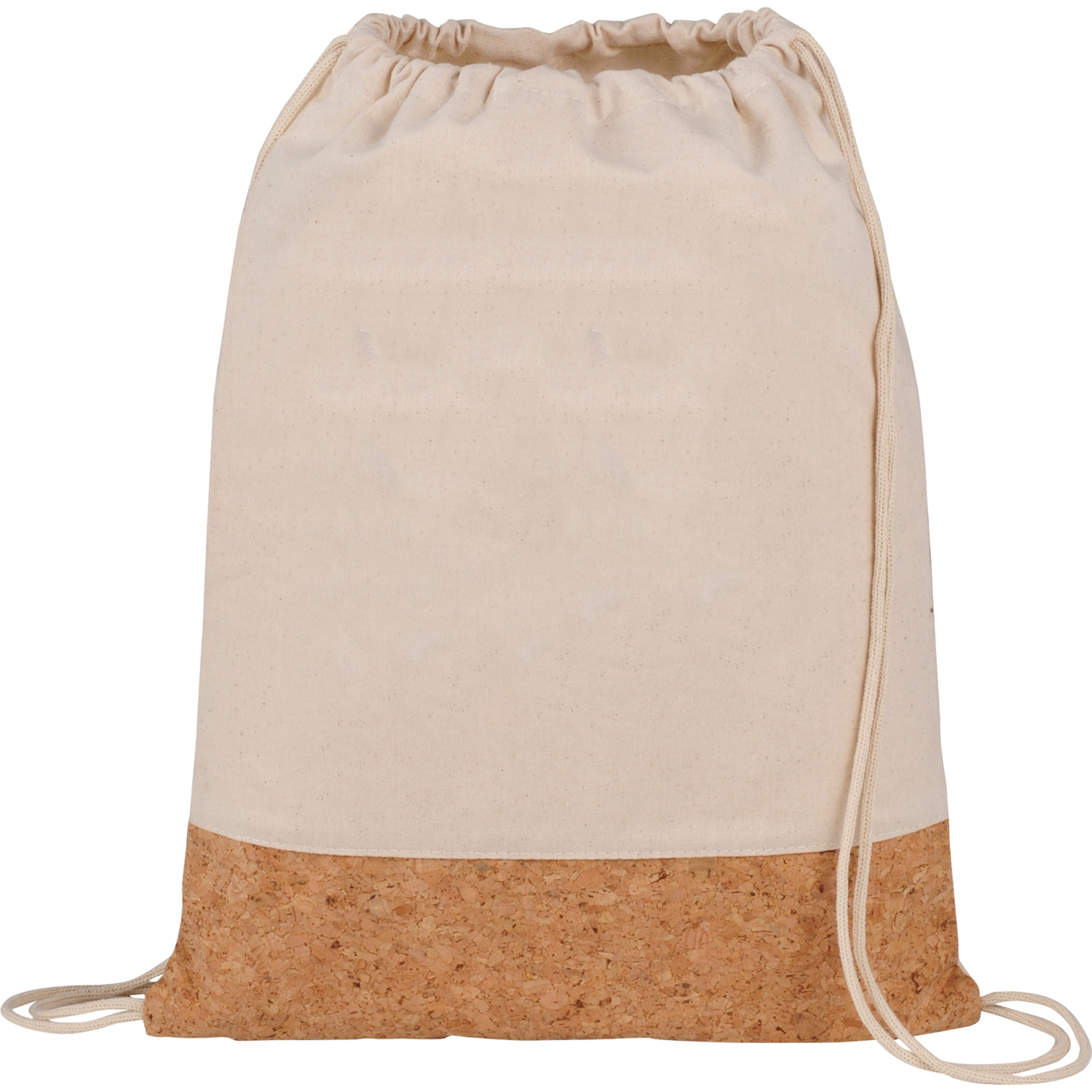 LEEDS 3005-19 - Cotton and Cork Drawstring Bag