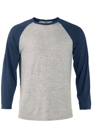 click to view J21 Athletic Hthr Body/Athletic Navy Hthr Sleeves