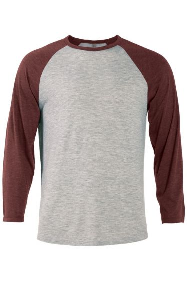 click to view J46 Athletic Hthr Body/Maroon Hthr Sleeves