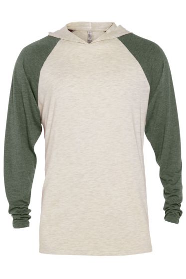 click to view Oatmeal Hthr Body/Moss Hthr Sleeves
