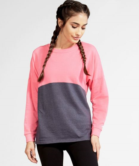 click to view Neon Pink/Grey Heather