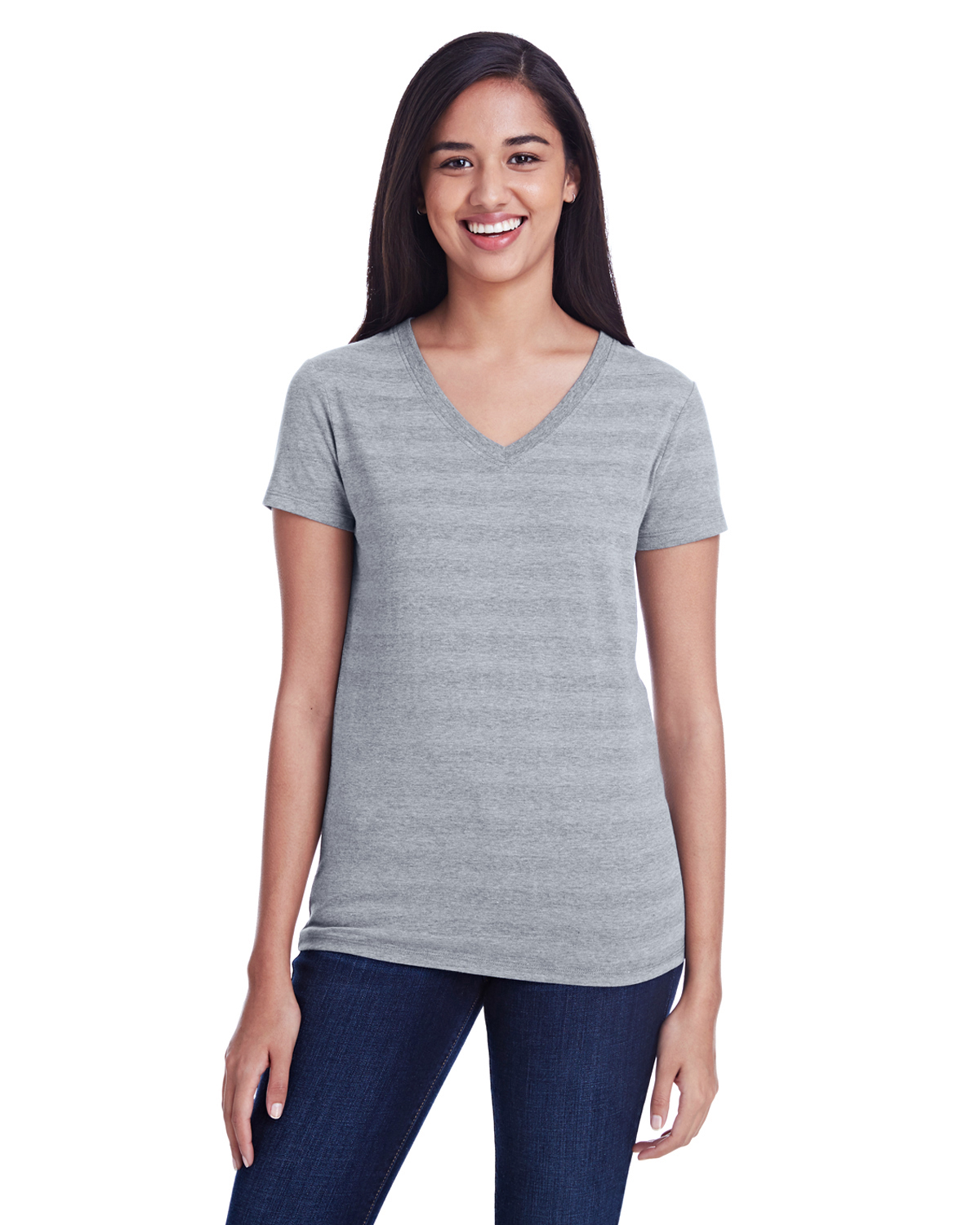 click to view Heather Gray Invisible Stripe