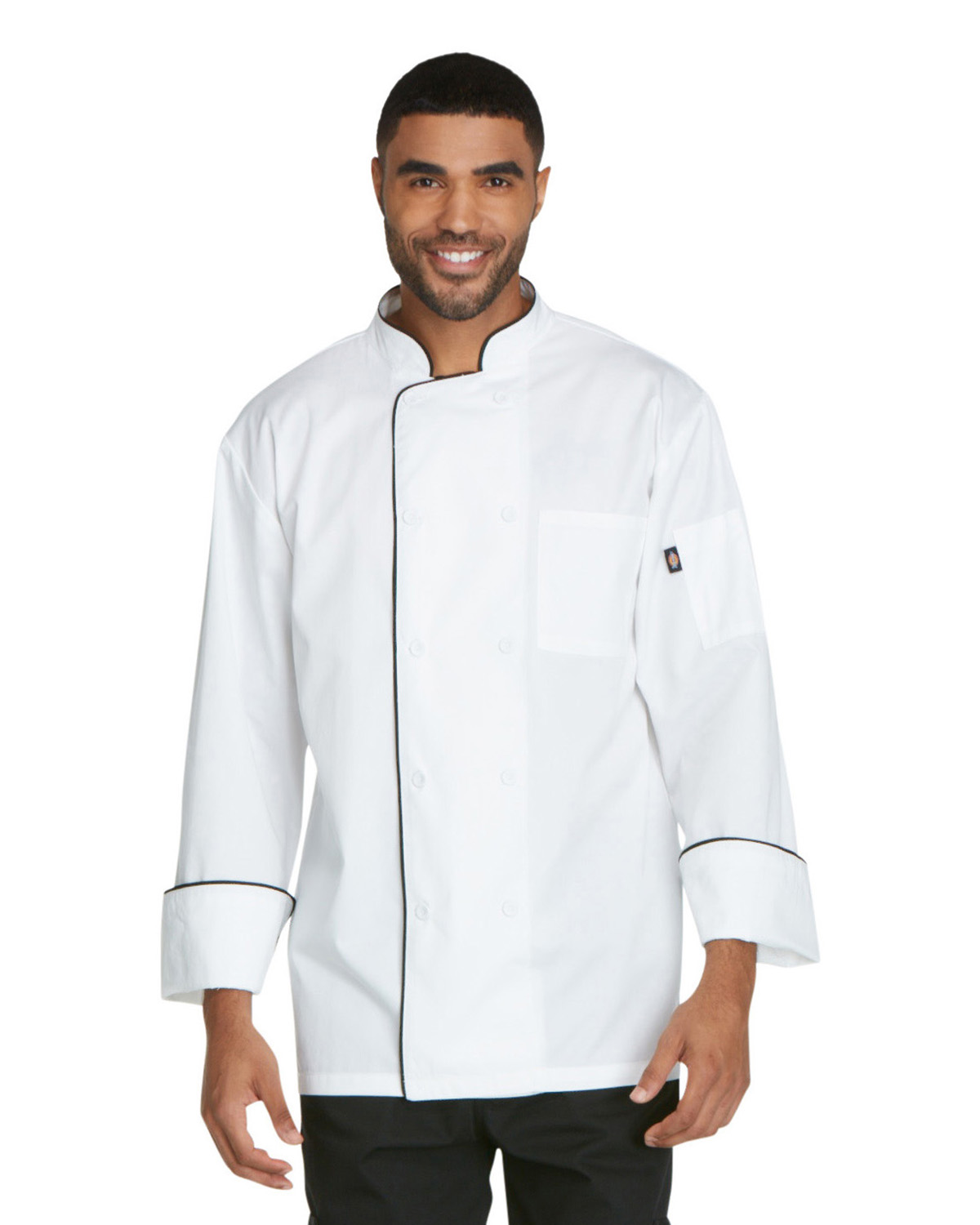 Dickies DC411 - Chef Unisex Cool Breeze Chef Coat with Piping