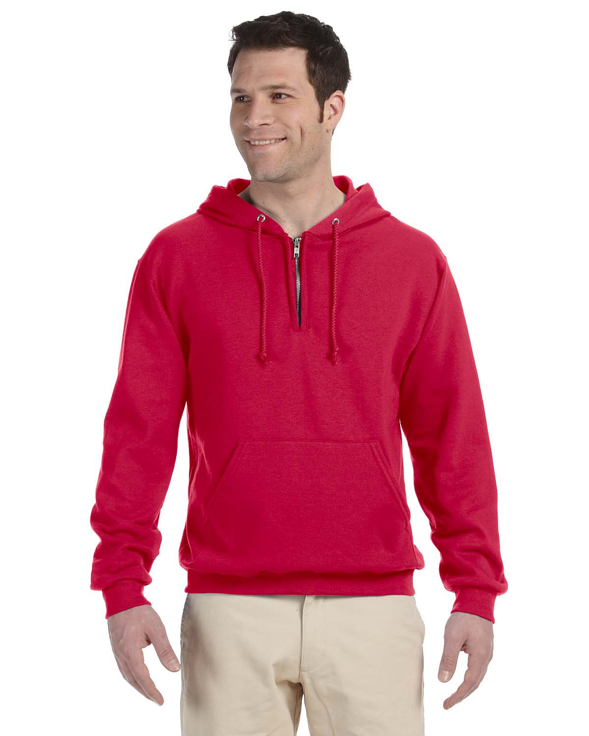 Jerzees 994 - Adult NuBlend Quarter-Zip Hooded Sweatshirt $15.93