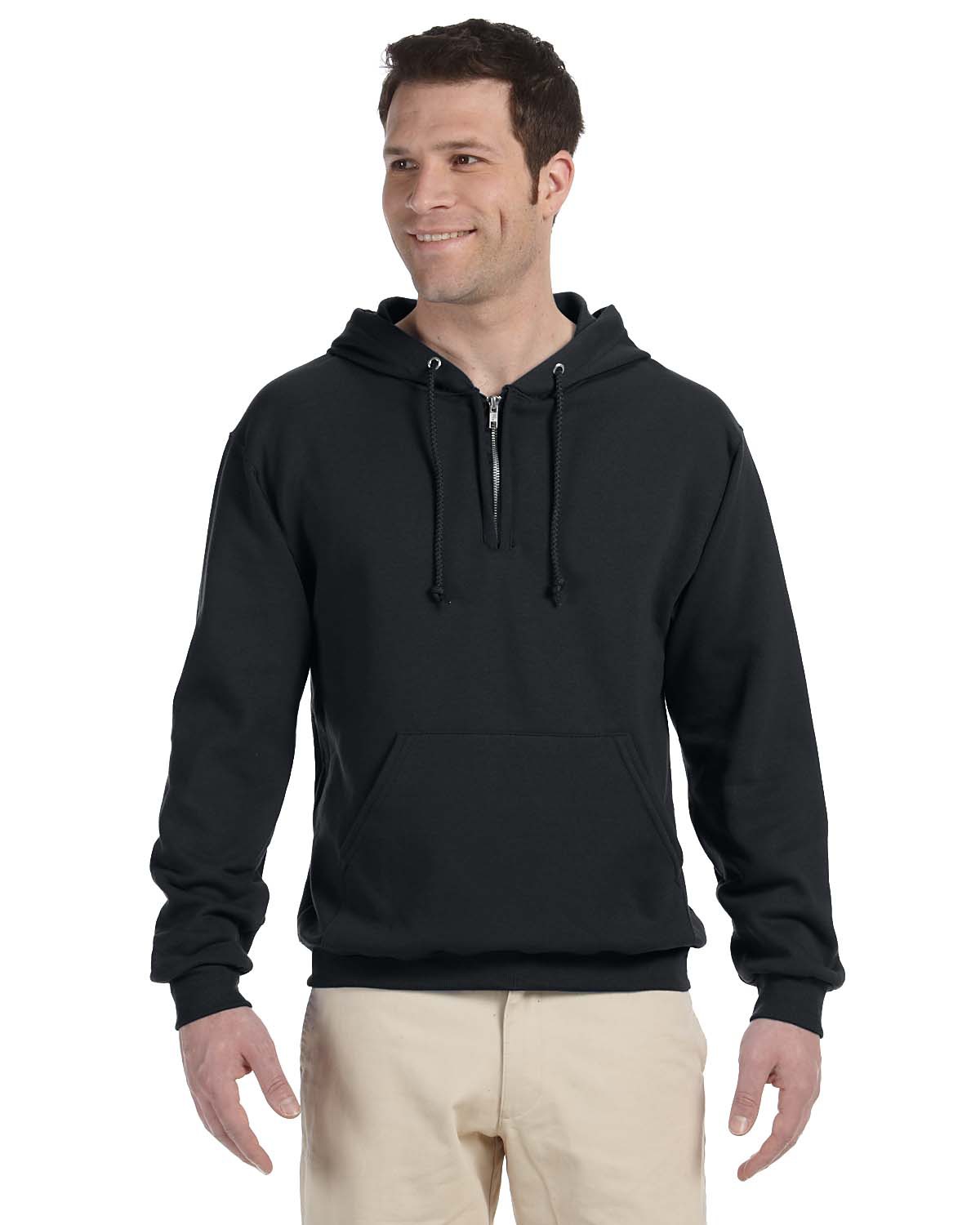 Jerzees 994 - Adult NuBlend Quarter-Zip Hooded Sweatshirt