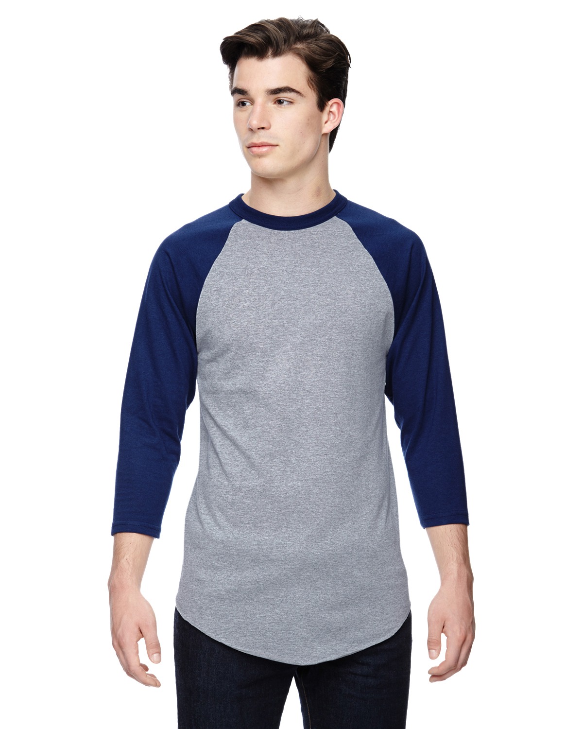 click to view Athletic Heather/Navy