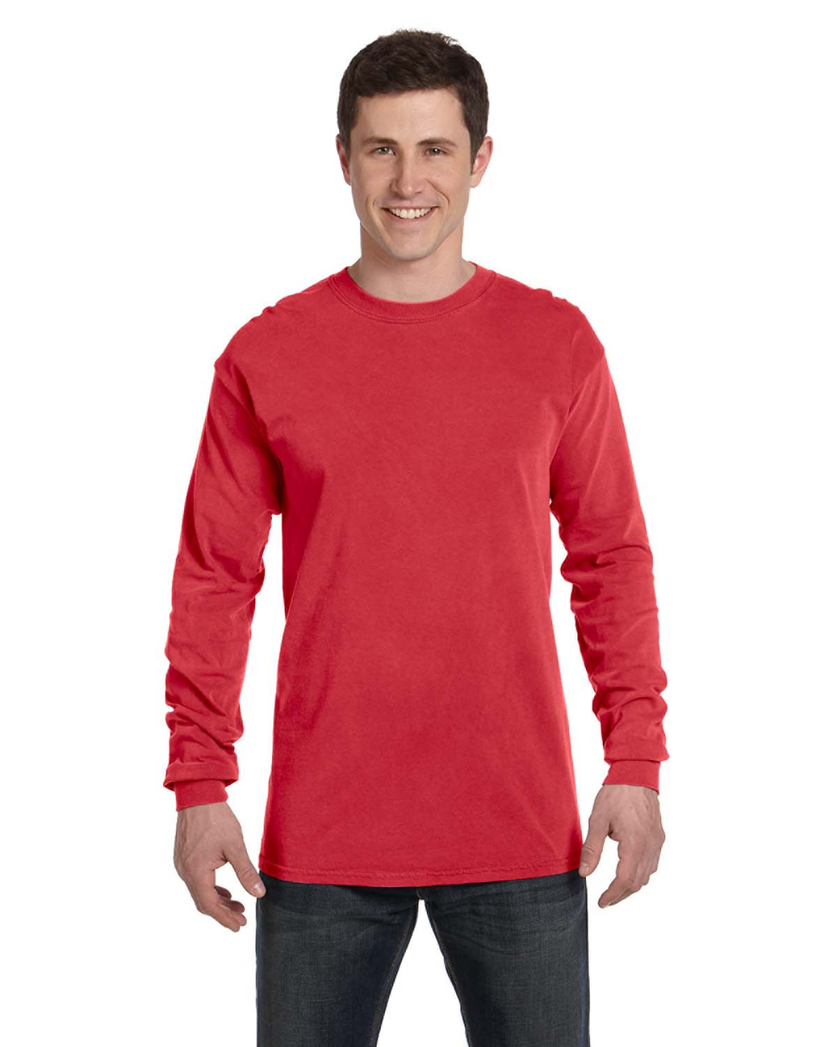 Comfort Colors C6014 6.1 oz. Ringspun Garment-Dyed Long-Sleeve T-Shirt ...
