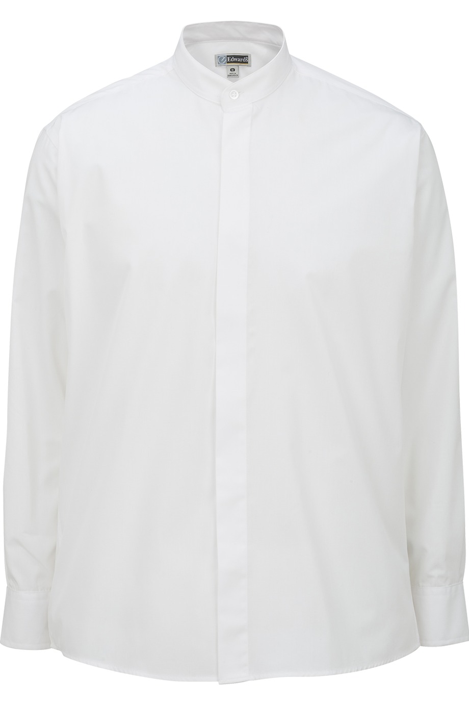 Edwards Garment 1396 - Men's Long Sleeve Banded Collar Shirt