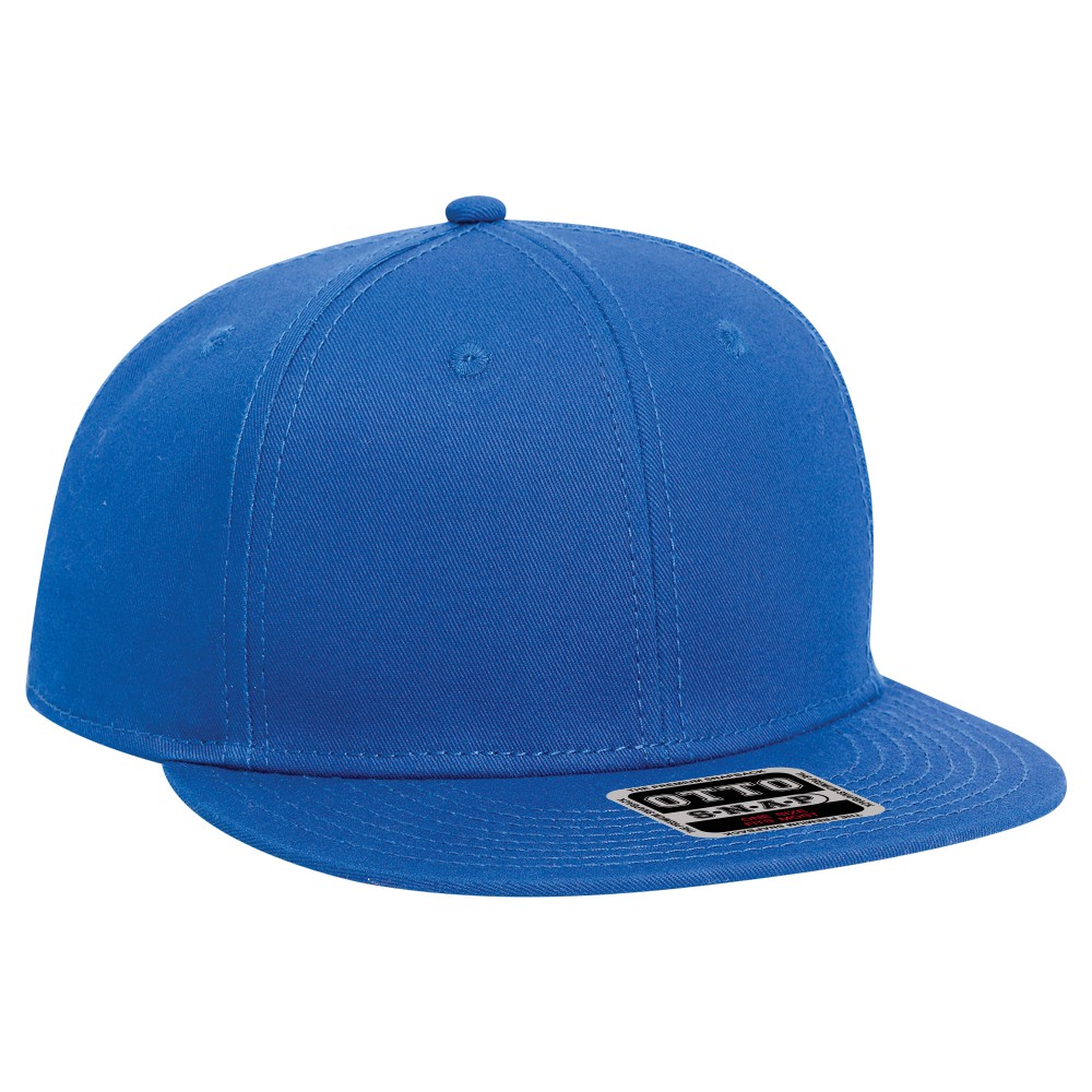 Youth superior cotton twill flat visor snapback solid color six panel pro style caps