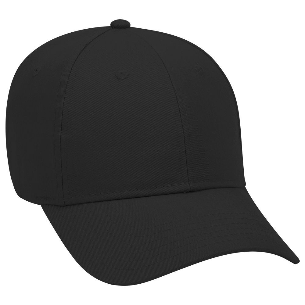 Brushed cotton twill solid color panel caps Headwear $4.88 low pro six - profile style