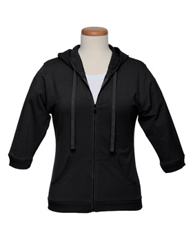 Enza 01679 - Ladies Quarter Sleeve Full Zip Hoodie (Clouseout)