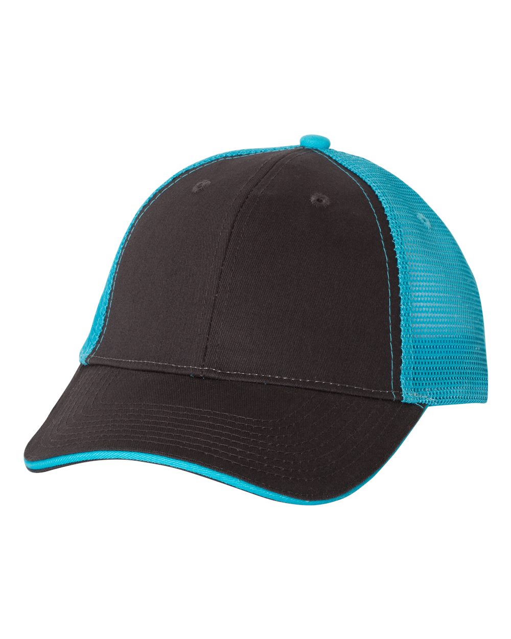 click to view Charcoal/Neon Blue