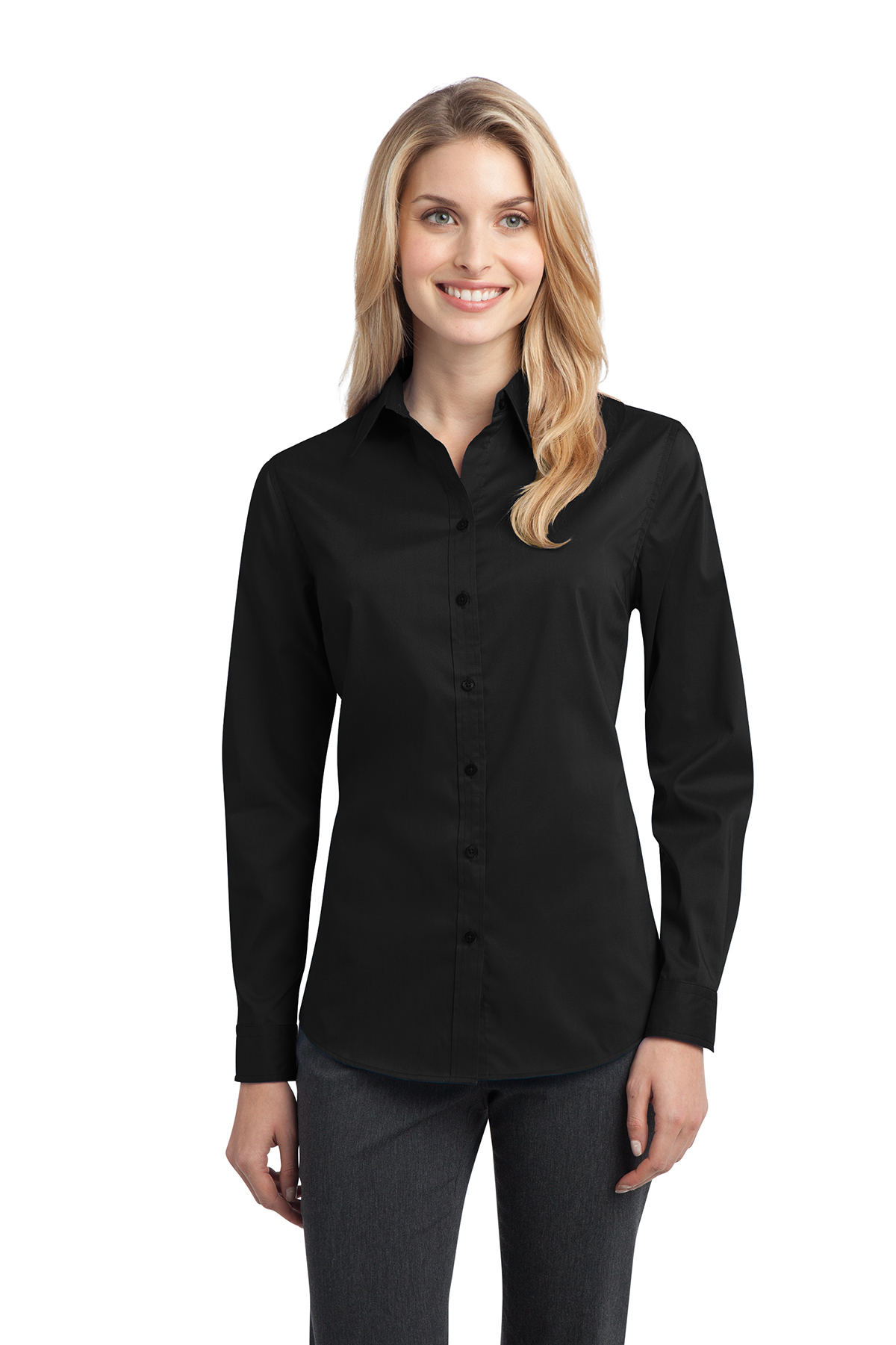 Port Authority® L646 Ladies Stretch Poplin Shirt