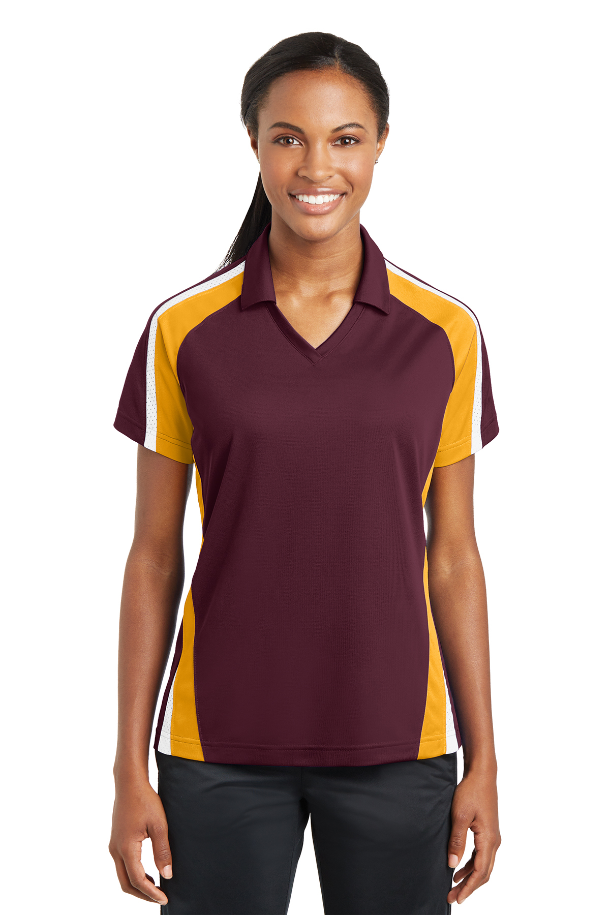 click to view Maroon/Gold/White
