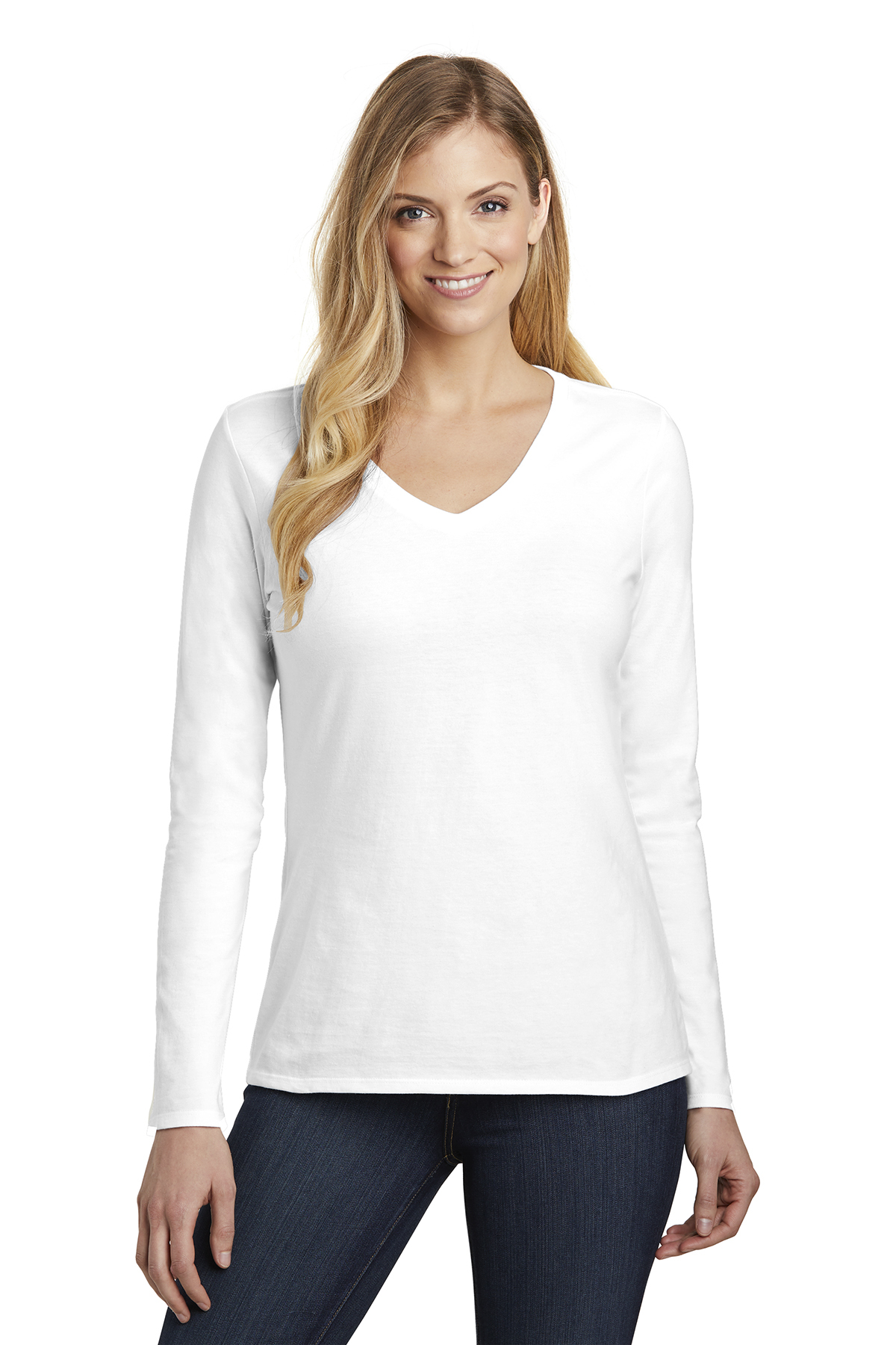 District DT6201 - Women's Very Important Tee Long Sleeve V-neck
