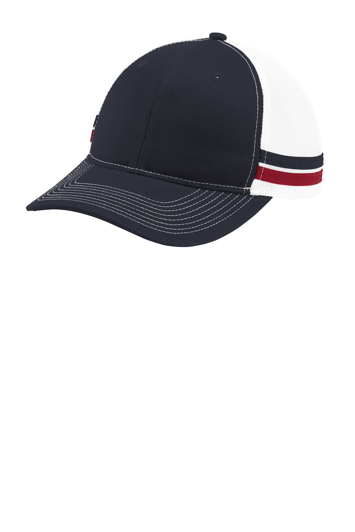 click to view Rich Navy/ Flame Red/ White
