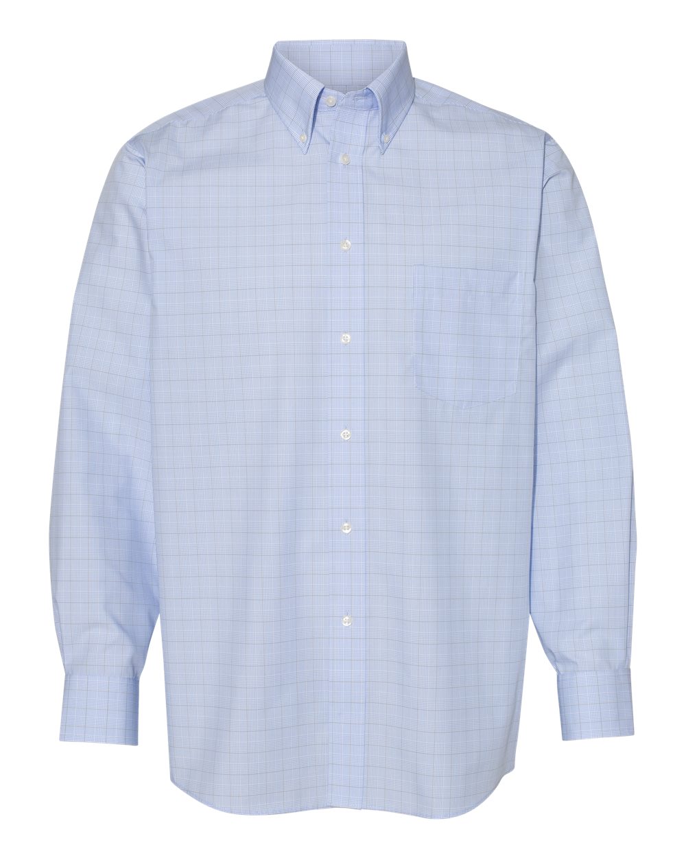 Van Heusen 13V0467 - Blue Suitings Non-Iron Patterned Shirt