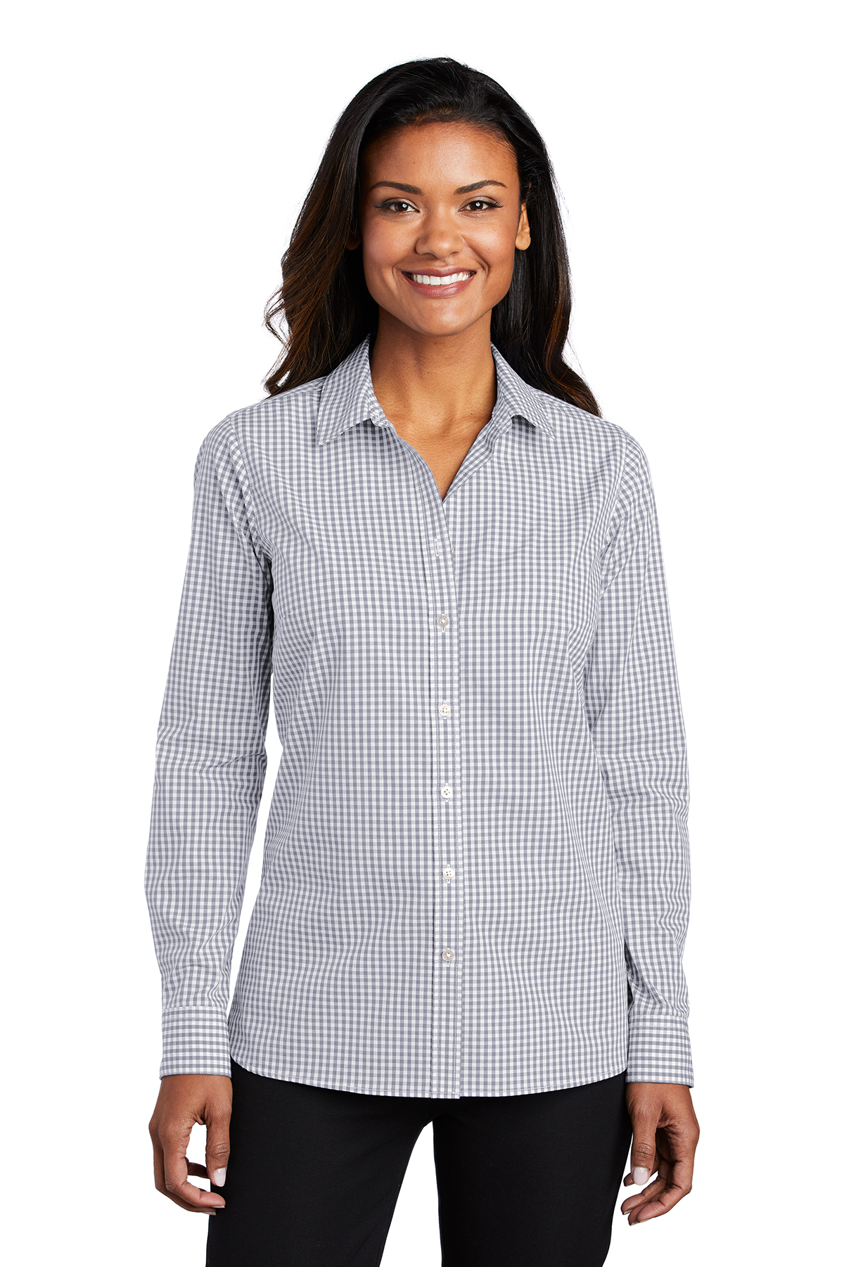 Port Authority LW644 - Ladies Broadcloth Gingham Easy Care Shirt