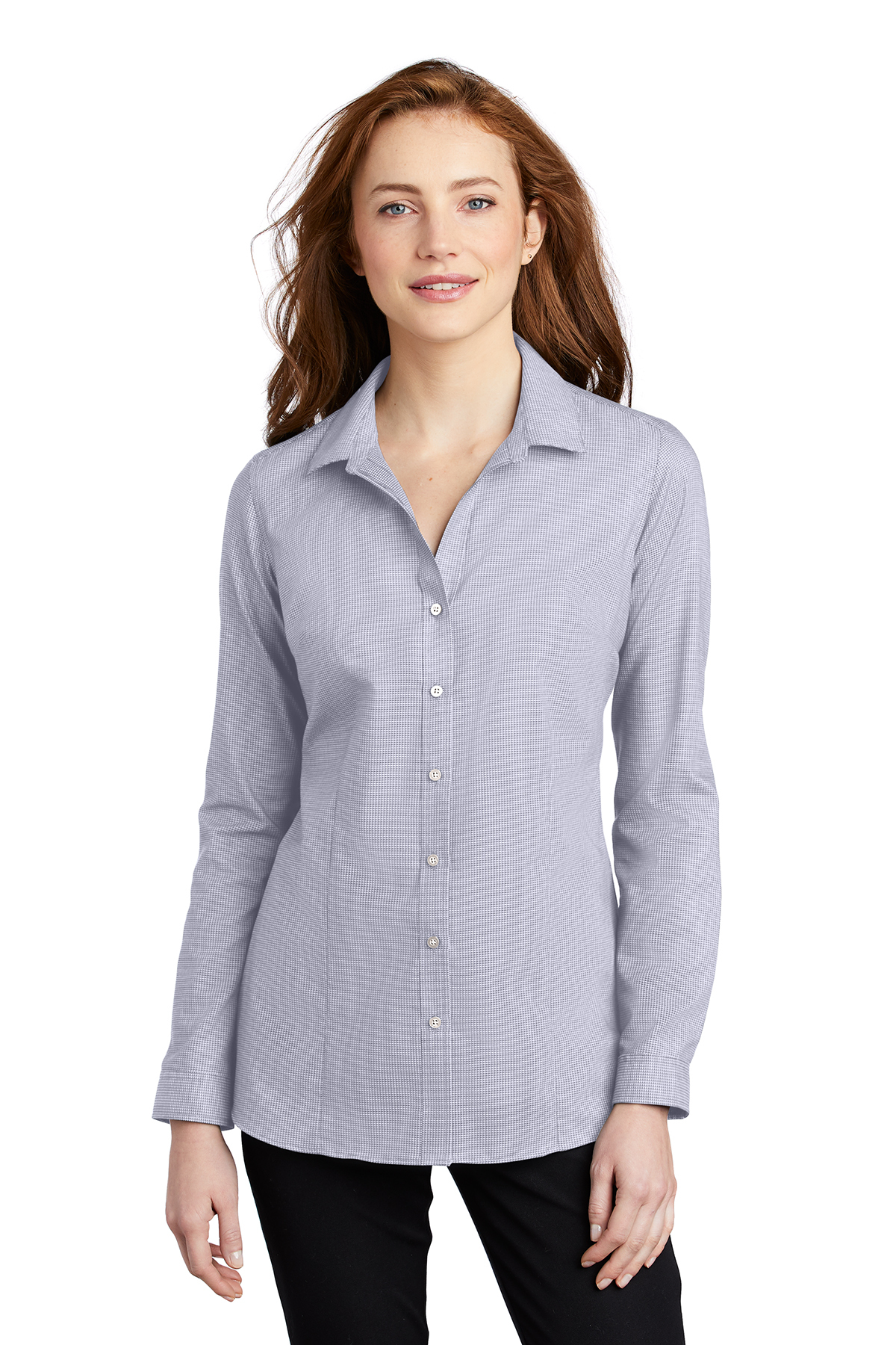 Port Authority LW645 - Ladies Pincheck Easy Care Shirt