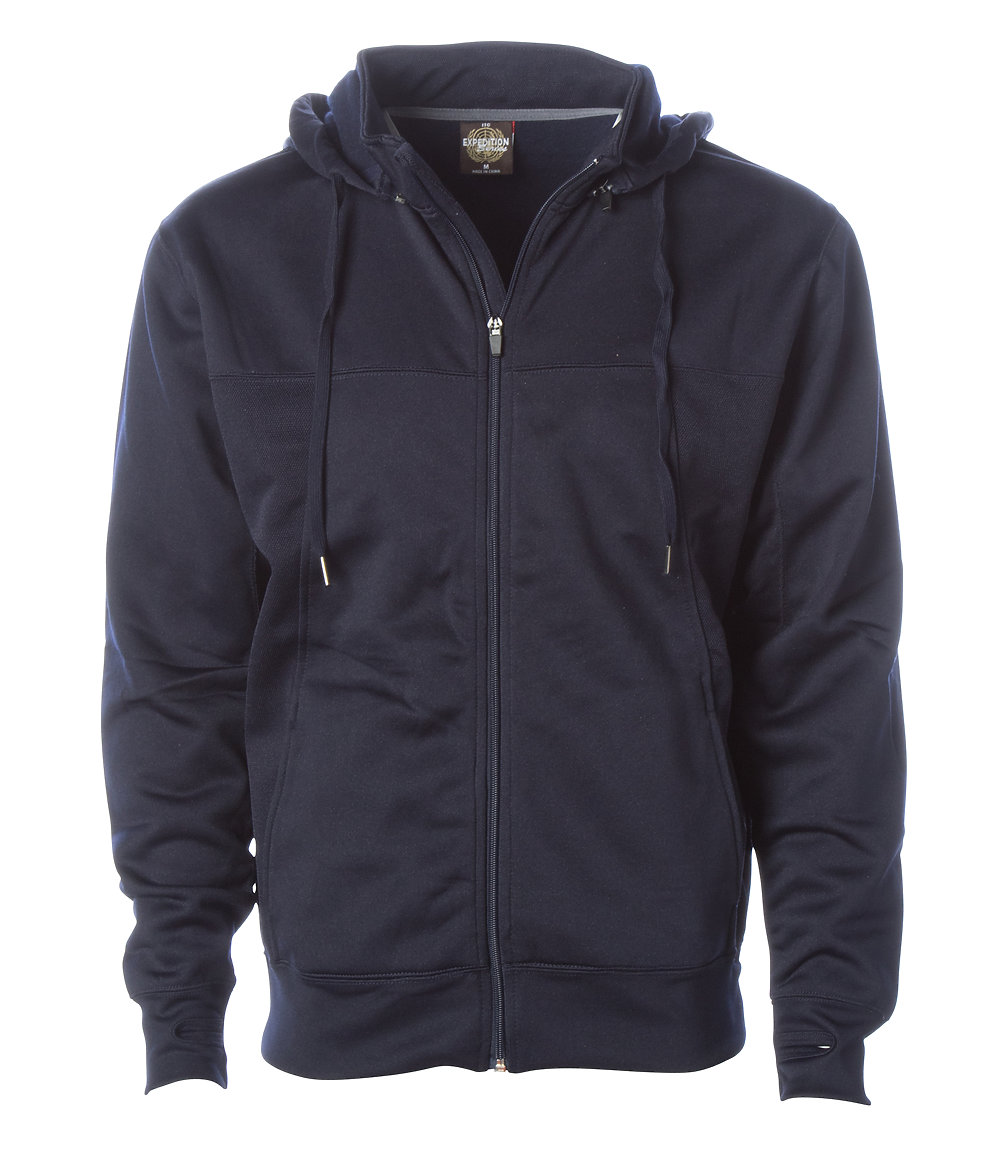 Independent Trading Co. EXP80PTZ - Poly-Tech Zip Hooded Sweatshirt $24. ...