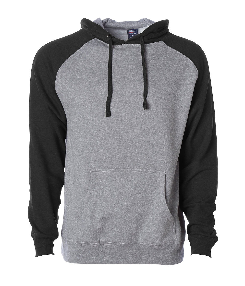 Independent Trading Co. IND40RP - Raglan Hooded Pullover Sweatshirt $16 ...