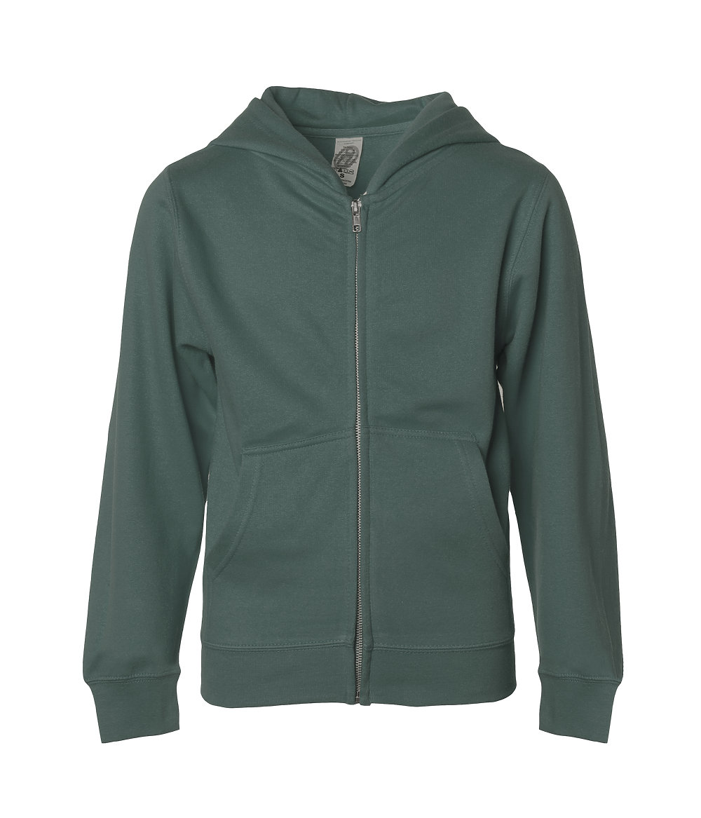 Independent Trading Co. SS4001YZ - Youth Midweight Zip Hooded ...