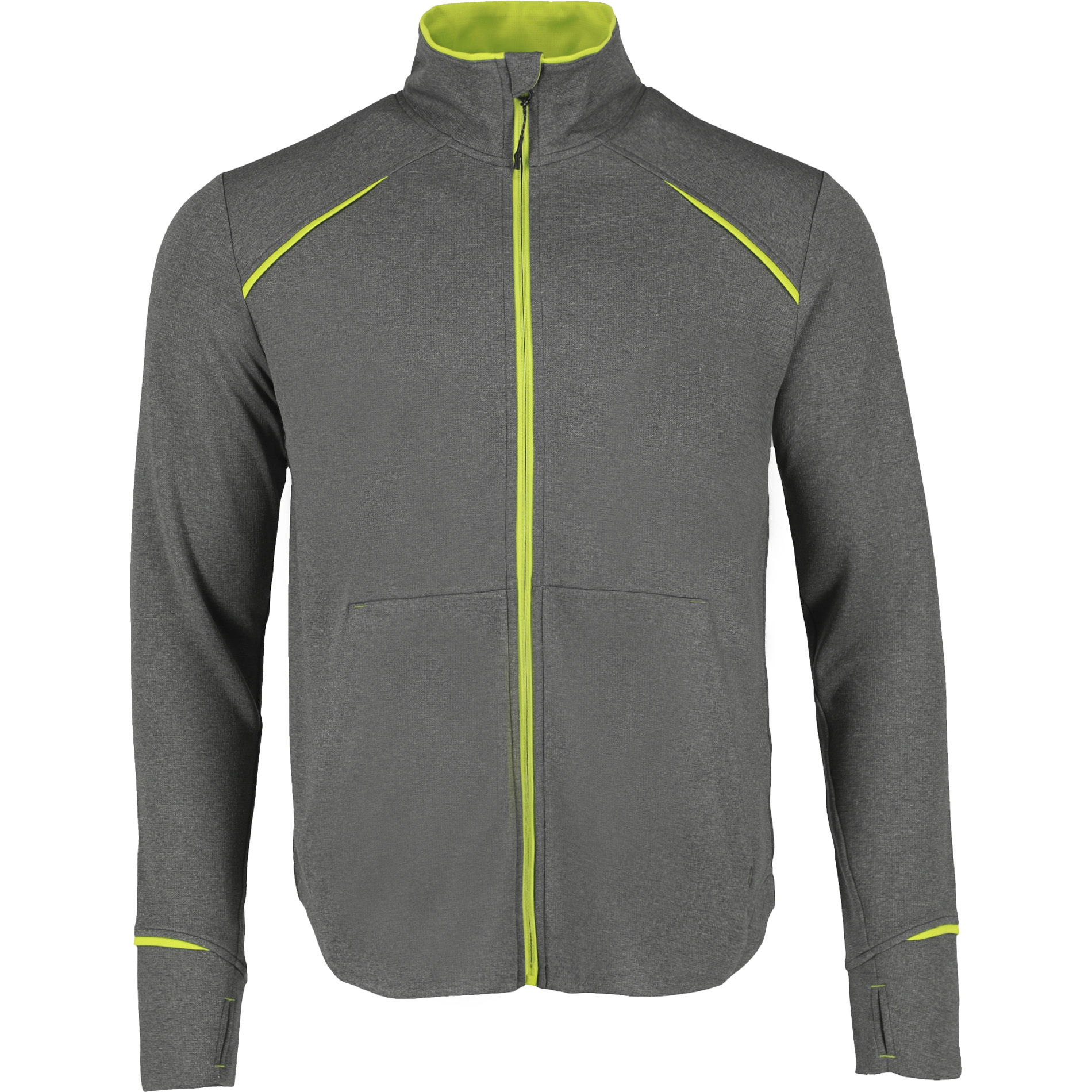 click to view Hi-Liter Green/Heather Charcoal