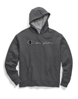 Champion GF89H-CS - Men's Powerblend® Fleece Pullover Hoodie - Chainstitch Logo