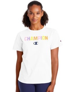 Champion GT18H-PC - Women's Classic Tee - Pop Color Logo