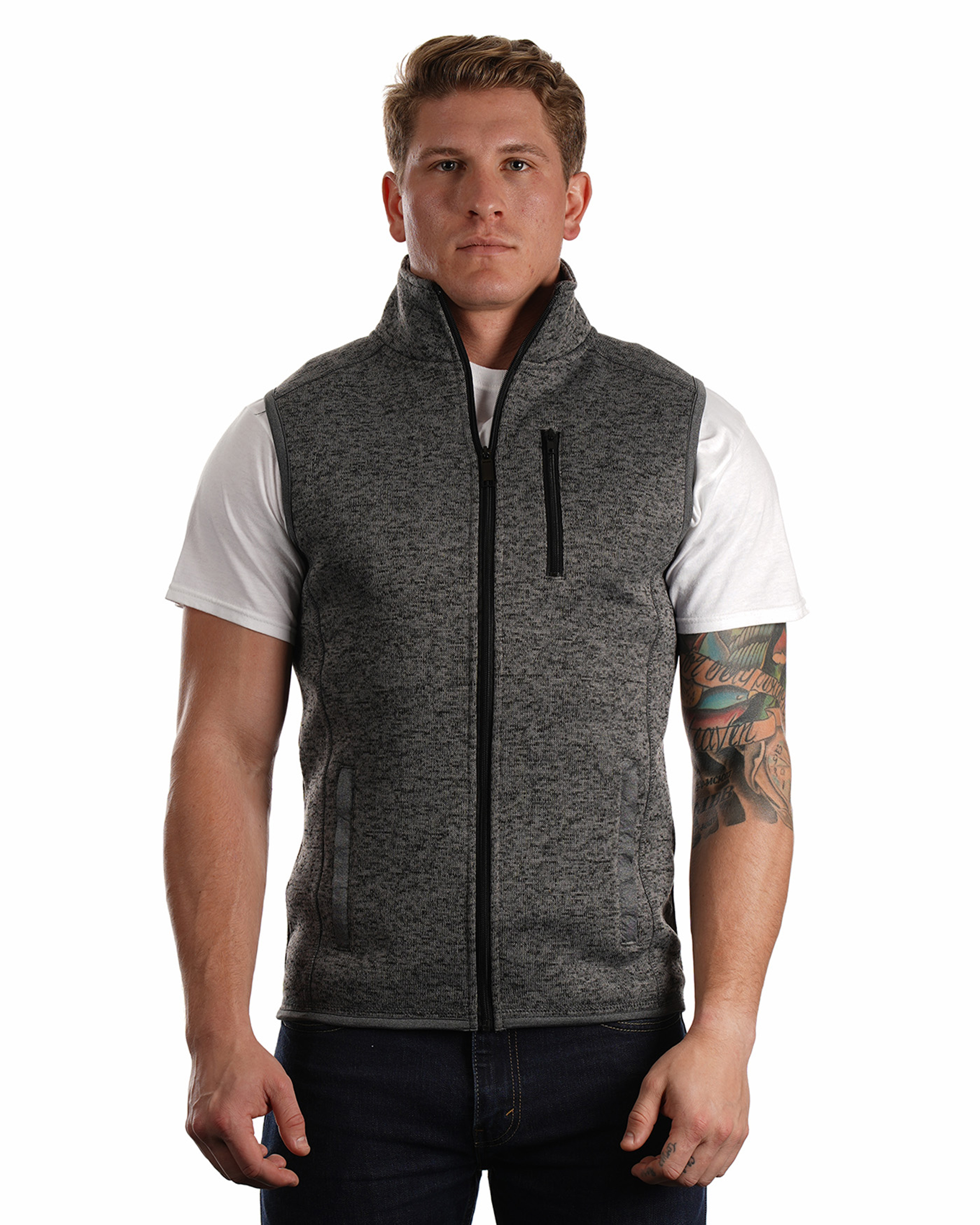 Burnside 3910 Drop Ship - Sweater Fleece Vest