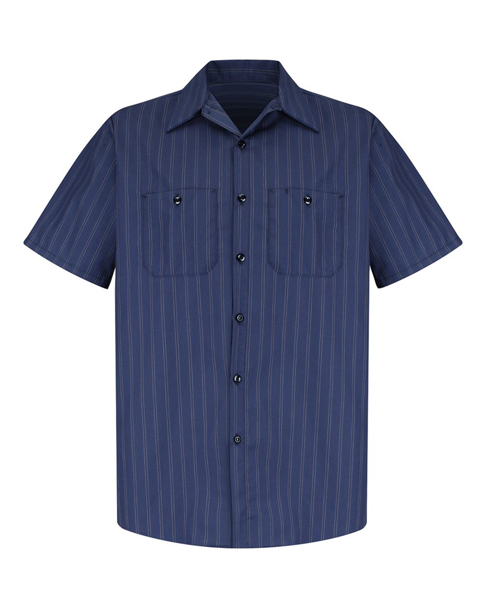 Red Kap Industrial SP20 Micro Check or Stripe Short Sleeve Work Shirt