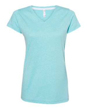 LAT - 3591 - Women's Harborside Melange V-Neck T-Shirt
