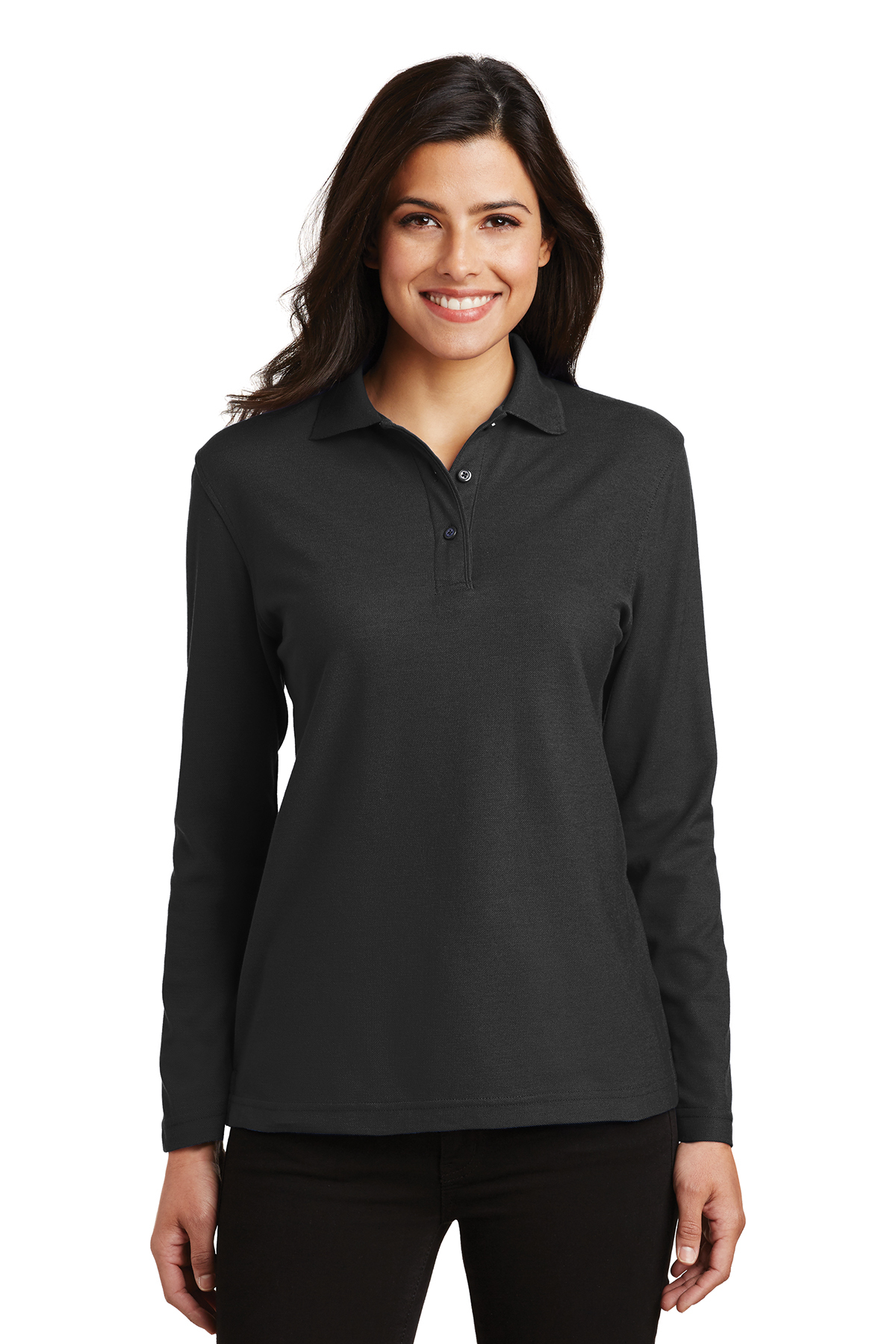 Port Authority® L500LS - Ladies Long Sleeve Silk Touch Polo