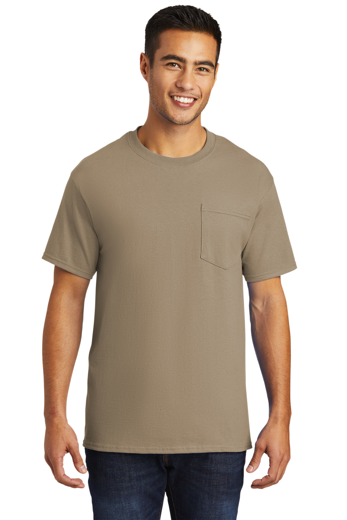 Port & Company - Tall Essential T-Shirt with Pocket. PC61PT - T-Shirts
