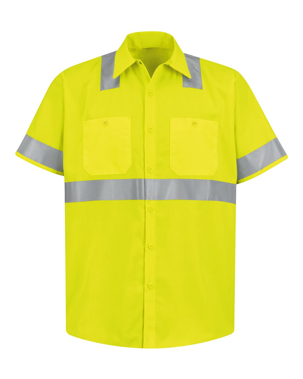 Red Kap Industrial SS24HV High Visibility Safety Short Sleeve Work Shirt