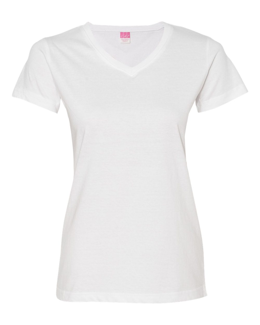 LAT 3507 - Ladies' V-Neck Fine Jersey T-Shirt