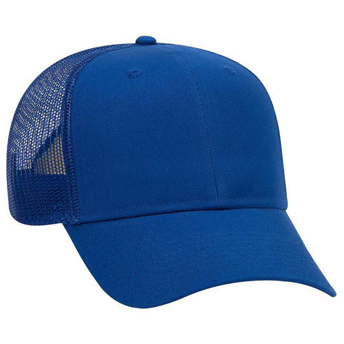 OTTO Cap 30-660 - Cotton Twill 6 Panel Mid Profile Mesh Back Trucker Hat