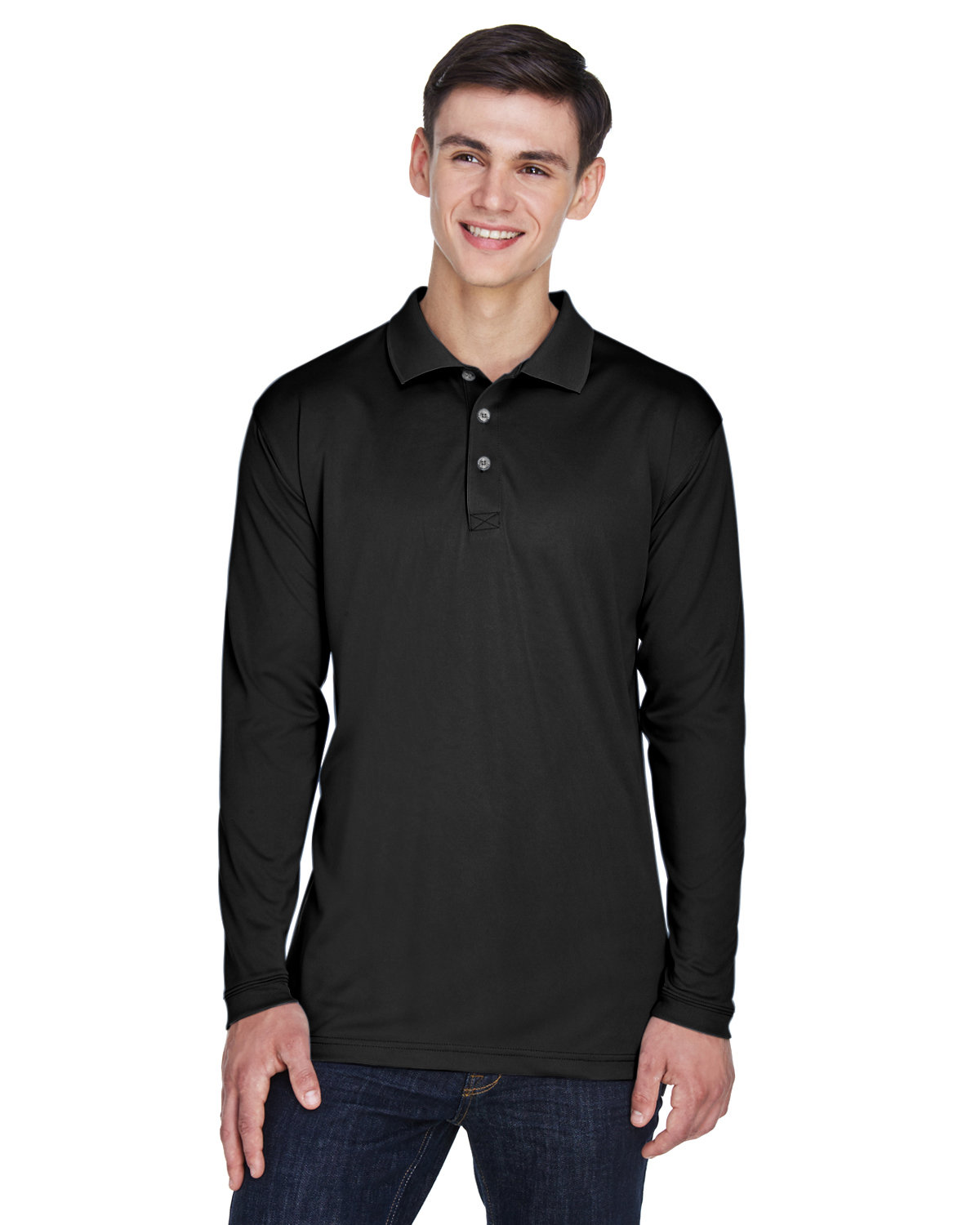 8405LS UltraClub Adult Cool & Dry Sport Long-Sleeve Polo