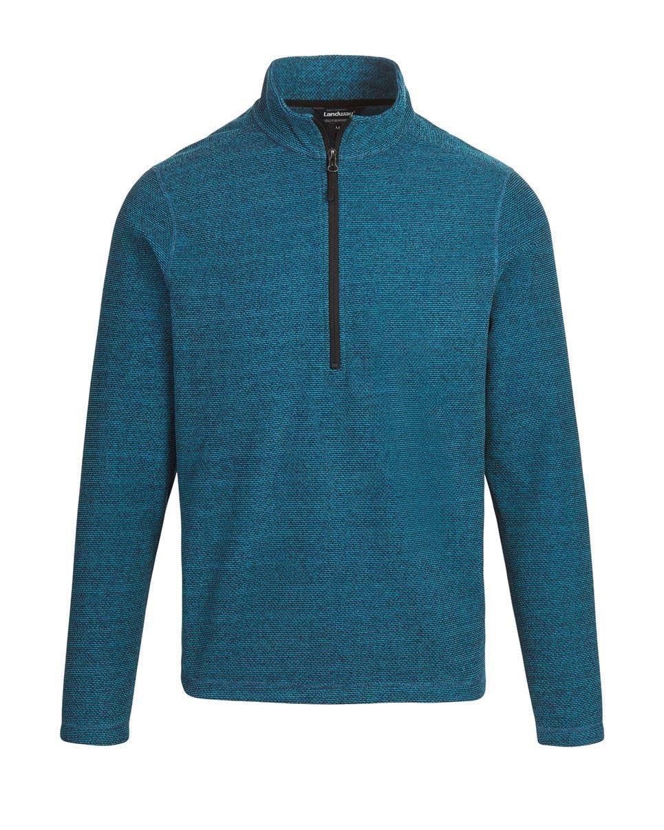 Landway 9831 - Portola Textured 1/4-Zip Fleece $42.63 - Sweatshirts
