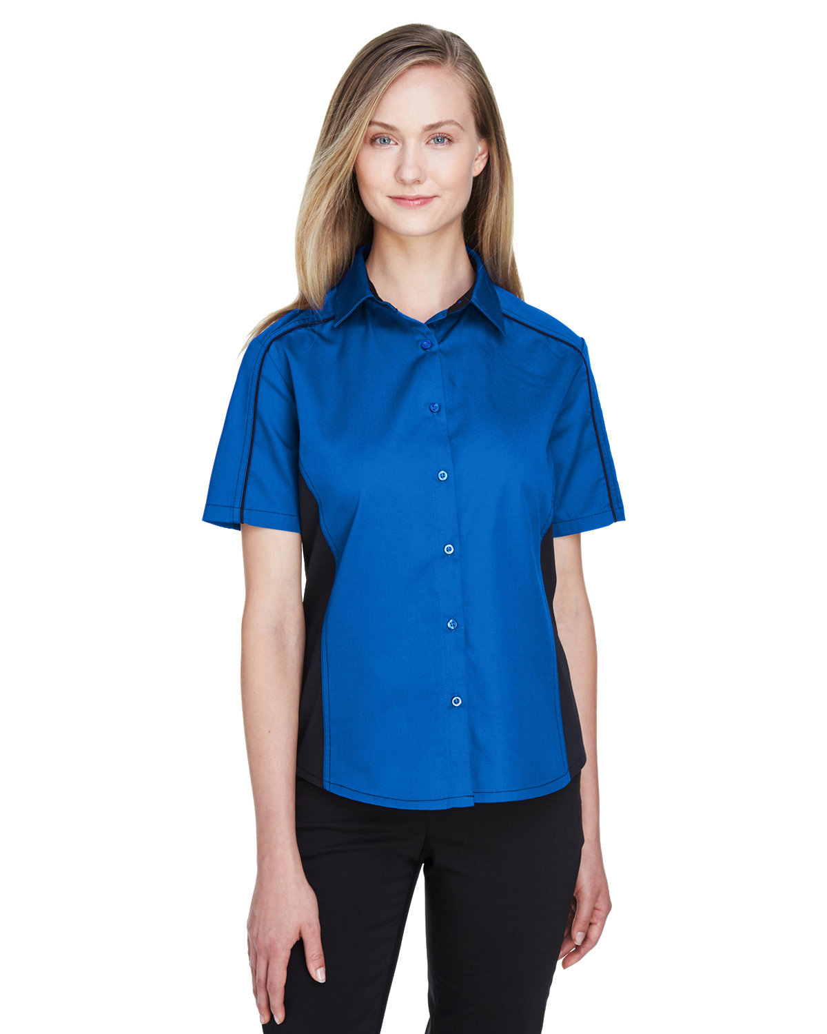 North End 77042 - Ladies' Fuse Colorblock Twill Shirt