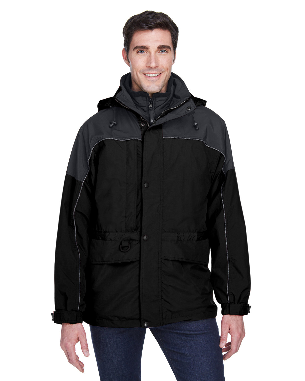 North End 88006 - Men's 3-in-1 Two-Tone Parka