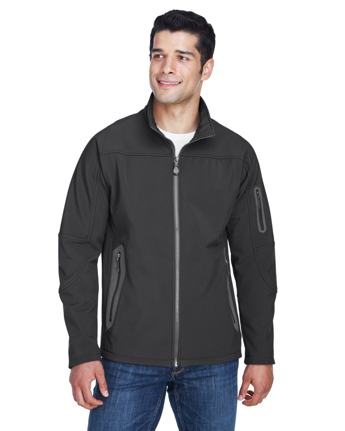 North End 88138 - Men's Three-Layer Fleece Bonded Soft Shell Technical Jacket